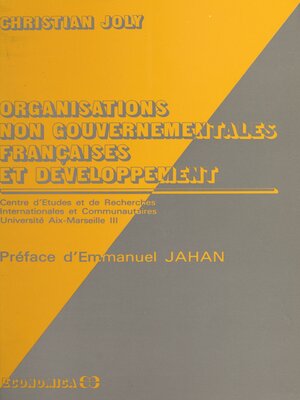 cover image of Organisations non gouvernementales françaises et développement